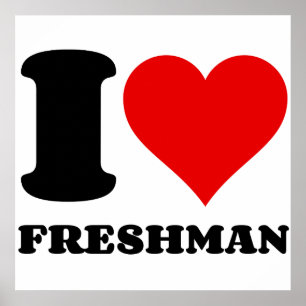I LOVE FRESHMAN POSTER