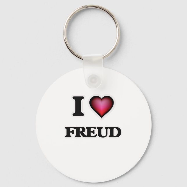 I love Freud Keychain (Front)