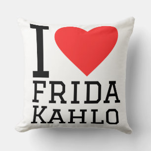 I love frida kahlo throw pillow