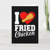 I Love Fried Chicken Funny Eater Graphic