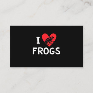 I Love Frogs Business Card