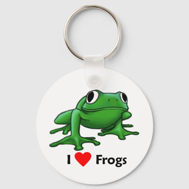 I love Frogs Keychain (Front)