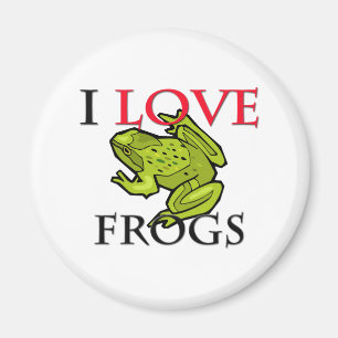 I Love Frogs Magnet