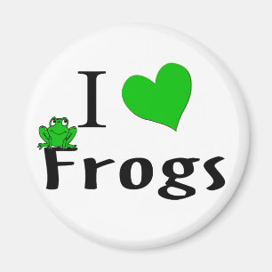 I Love Frogs Magnet