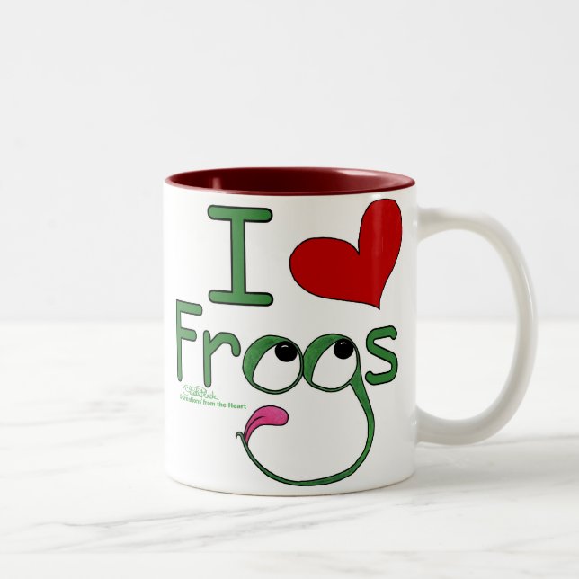 I love FROGS Two-Tone Coffee Mug (Right)