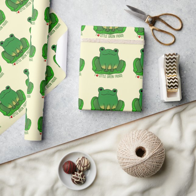 I Love Frogs Wrapping Paper (Crafts)