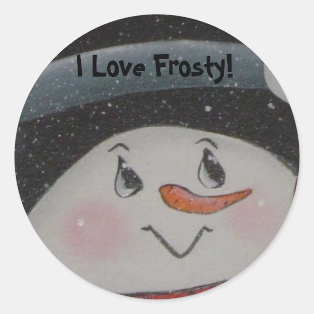 I Love Frosty sticker (Front)