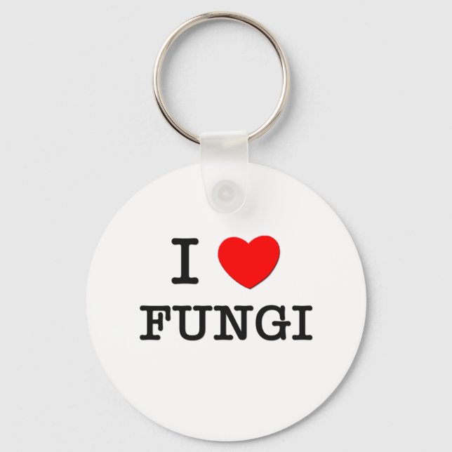 I Love Fungi Keychain (Front)
