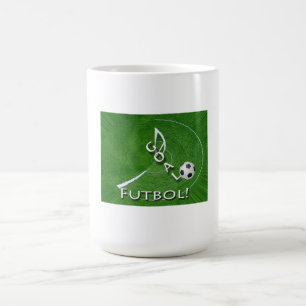 I Love Futbol Soccer Customizable Coffee Mug