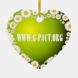 I Love G-PACT Ceramic Ornament