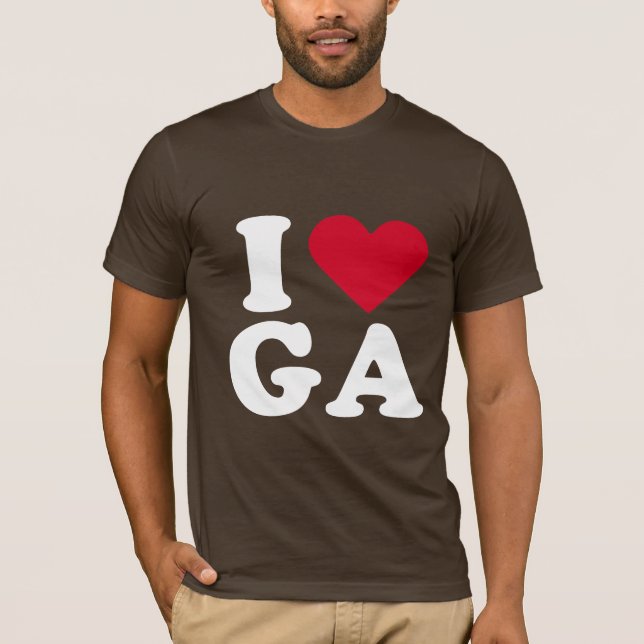 I LOVE GA T-Shirt (Front)