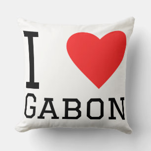 I love gabon throw pillow