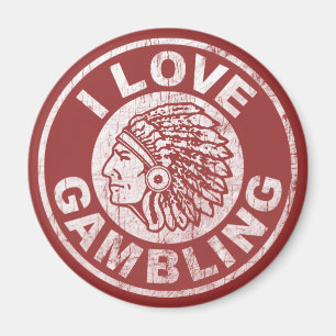 I Love Gambling Magnet