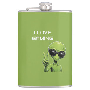 I love gaming hip flask