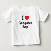 I love Gangster Rap heart custom personalized