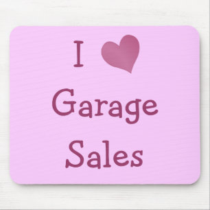 I Love Garage Sales Mouse Pad