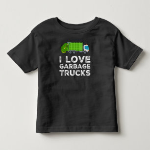 I Love Garbage Truck For Kids Toddler Long Sleeve T-shirt
