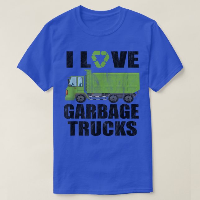 I Love Garbage Trucks 986 T-Shirt (Design Front)