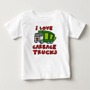 I LOVE GARBAGE TRUCKS!! Garbage Trucks for Kids!! Baby T-Shirt