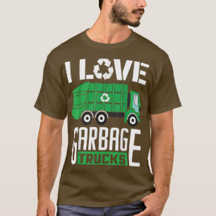 I Love Garbage Trucks Recycling Garbage Truck 988 T-Shirt