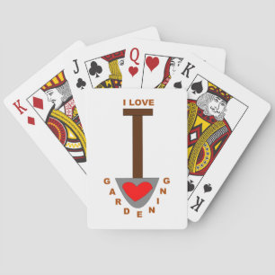 I Love Gardening Spade Playing Cards