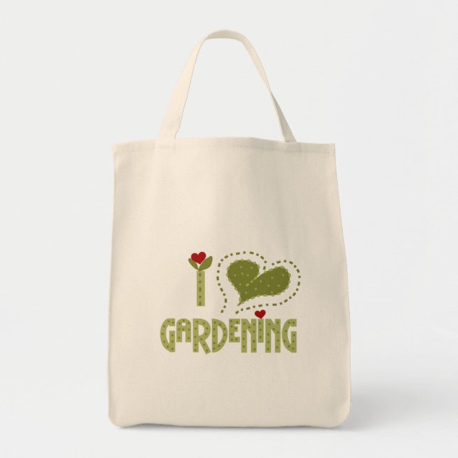 I Love Gardening Tshirts and Gifts Tote Bag (Front)