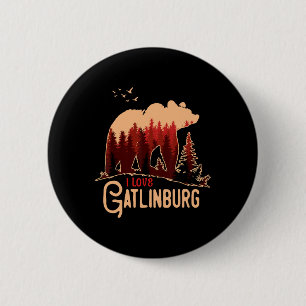 I Love Gatlinburg Tennessee  2 Inch Round Button