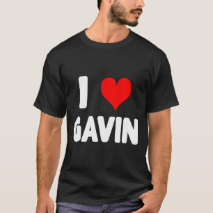 I Love Gavin - Heart  T-Shirt