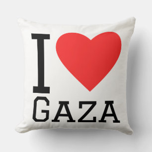 I love gaza throw pillow