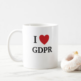 I Love GDPR Mug Funny Data Protection Quote