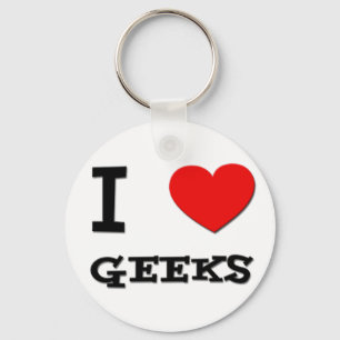 I Love Geeks Keychain