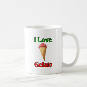 I Love Gelato (Italian Ice Cream) Coffee Mug