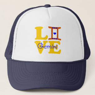 ♊★😍I Love Gemini-Best-Zodiac Sign Basic Stylish Trucker Hat