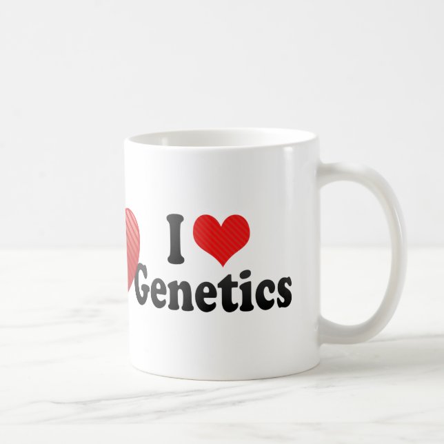 I Love Genetics Coffee Mug (Right)