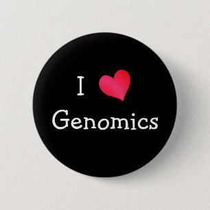I Love Genomics 2 Inch Round Button