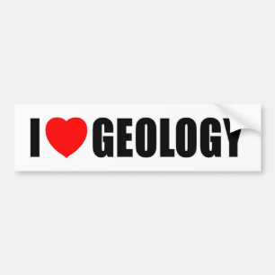 I Love Geology Bumper Sticker