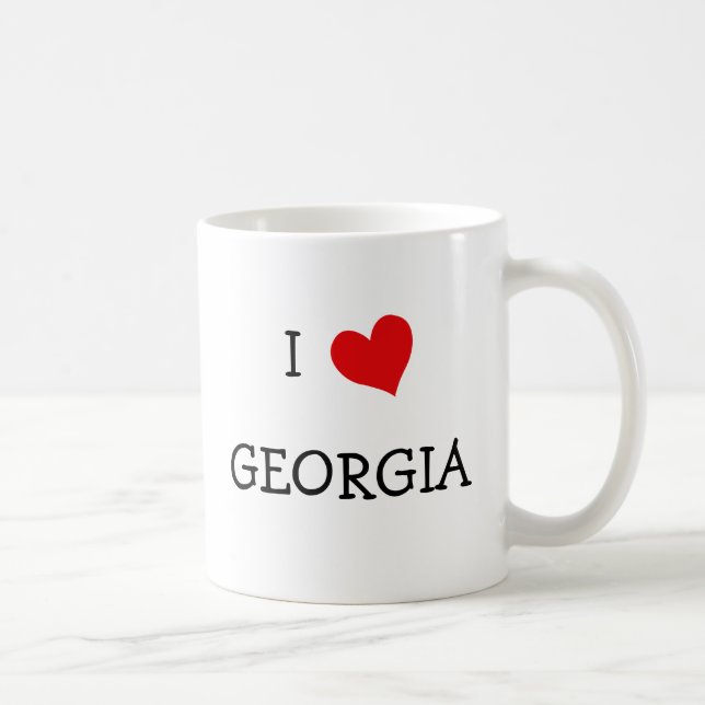 I Love Georgia Coffee Mug (Right)