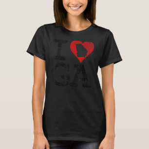 I Love Georgia I Heart Ga Atlanta Peach State T-Shirt