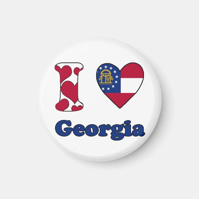 I love Georgia Magnet (Front)