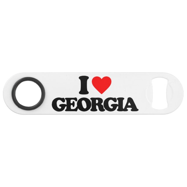 I LOVE GEORGIA SPEED BOTTLE OPENER (Front (Horizontal))