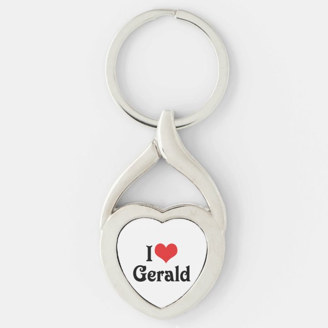 I Love Gerald Keychain (Front)