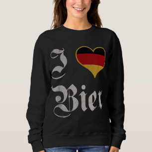 I Love German Beer Oktoberfest Munich Drink Bier Sweatshirt