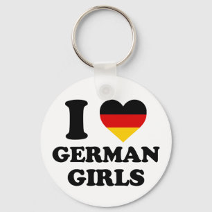 I love German girls Keychain