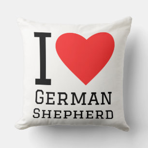 I love German shepherd  Throw Pillow