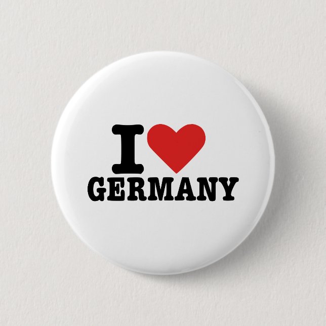 I love Germany 2 Inch Round Button (Front)