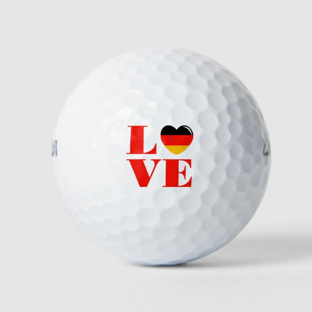 I love Germany Golf Balls (Front)