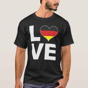 I Love Germany Heart Flag Germany T-Shirt