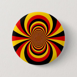 I Love Germany National Flag Colours Art Print 2 Inch Round Button