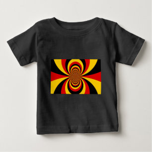 I Love Germany National Flag Colours Art Print Baby T-Shirt