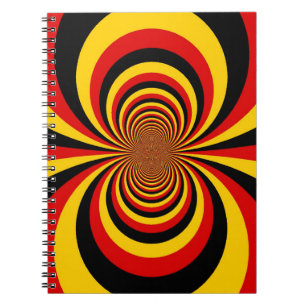 I Love Germany National Flag Colours Art Print Notebook